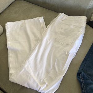 Calvin Klein white denim flare pants 31/12